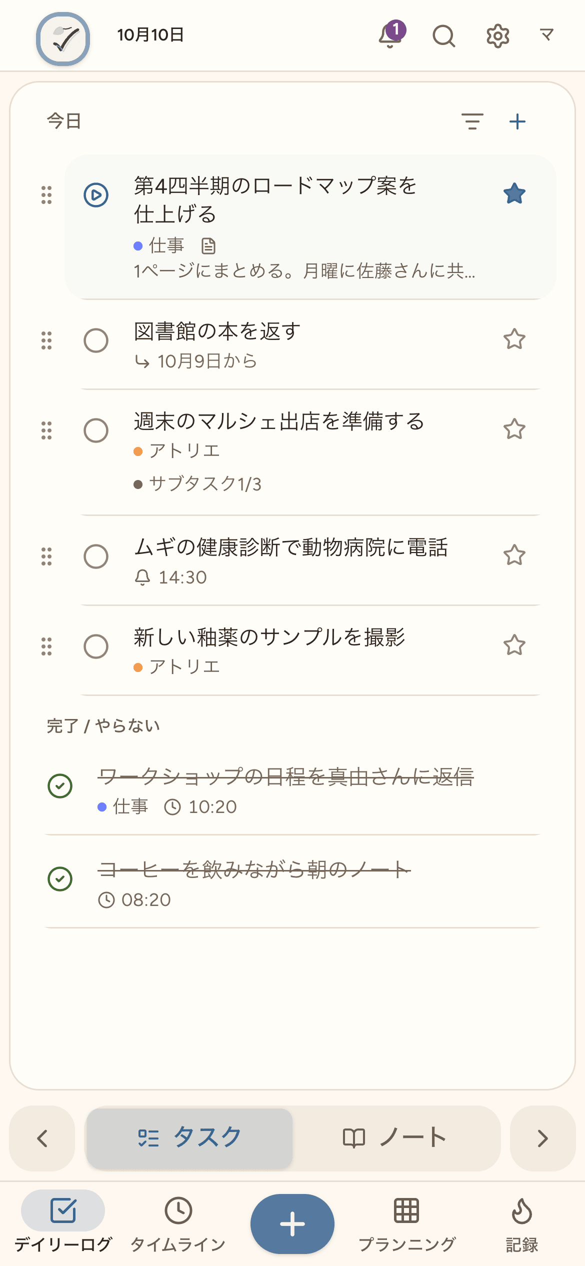 ペーパーの見た目、ライト