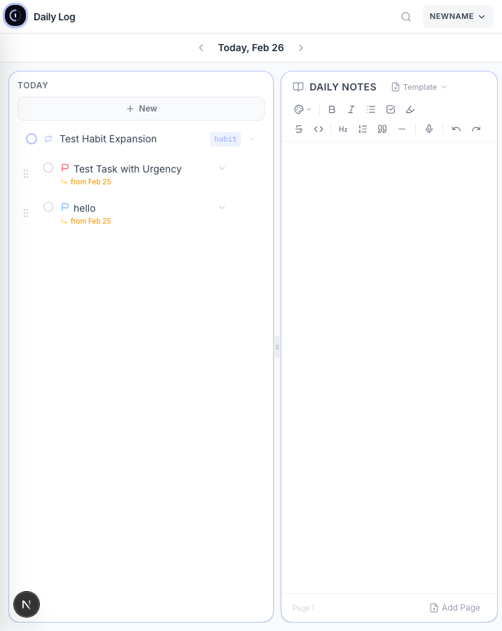 Kynso on foldable — dual pane layout
